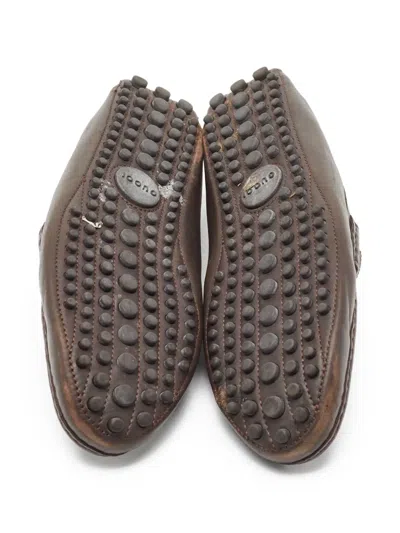 Pre-owned Gucci Leather Loafers