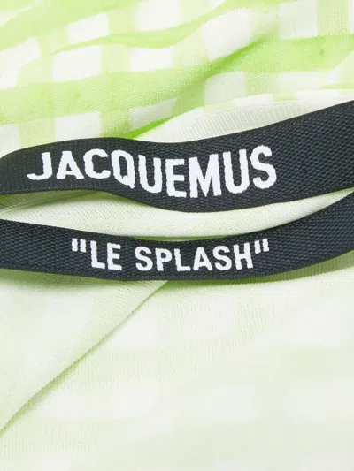 Pre-owned Jacquemus Check-print Long-sleeve Bodysuit