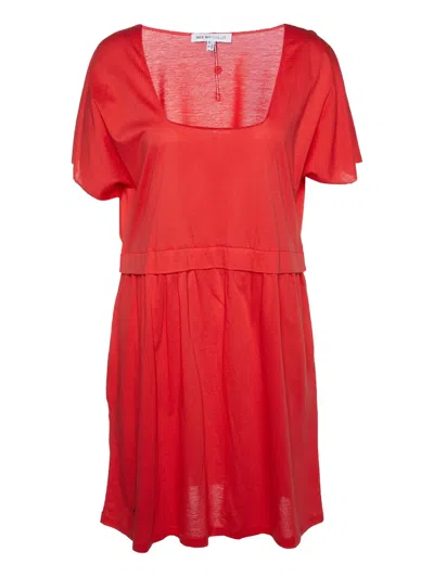 Pre-owned See By Chloé  Squared-neck Flared Mini Dress