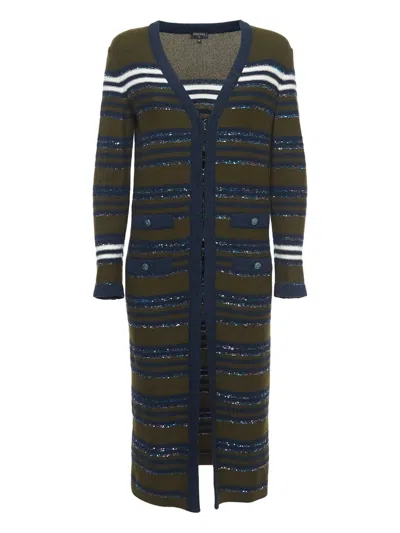 Pre-owned Chanel Striped Cardigan