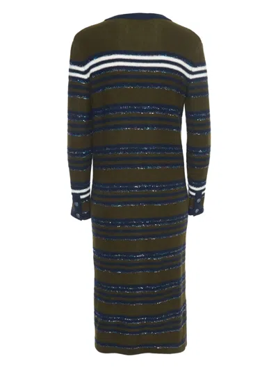 Pre-owned Chanel Striped Cardigan