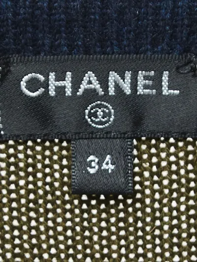 Pre-owned Chanel Striped Cardigan