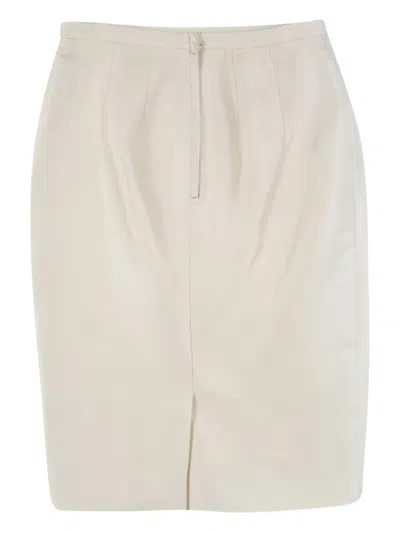 Pre-owned Valentino Silk Pencil Skirt