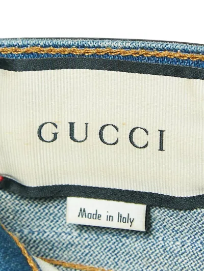 Pre-owned Gucci Logo-patch Flared Jeans