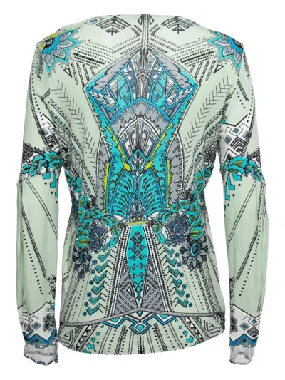 Pre-owned Roberto Cavalli Vintage  Floral-print Top