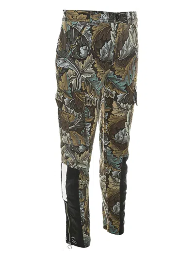 Pre-owned Marc Jacobs Vintage Leaf-print Cargo Trousers