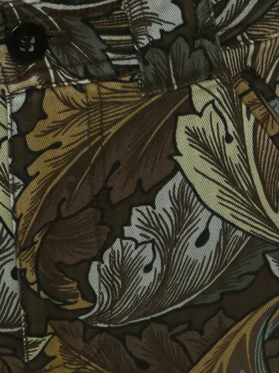 Pre-owned Marc Jacobs Vintage Leaf-print Cargo Trousers