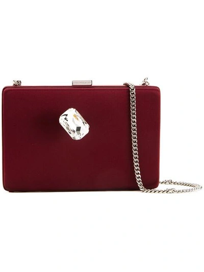 Stella Mccartney Jewel Embellished Clutch - Red