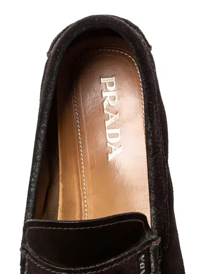 Pre-owned Prada Suede Loafers