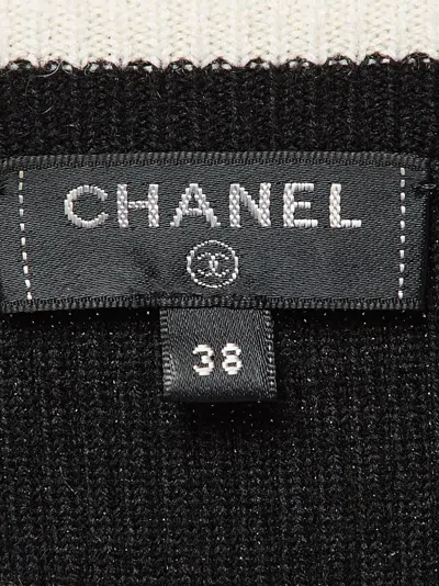 Pre-owned Chanel Tatterned Knitted Bodycon Dress