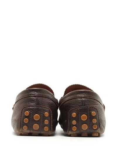 Pre-owned Gucci Leather Loafers