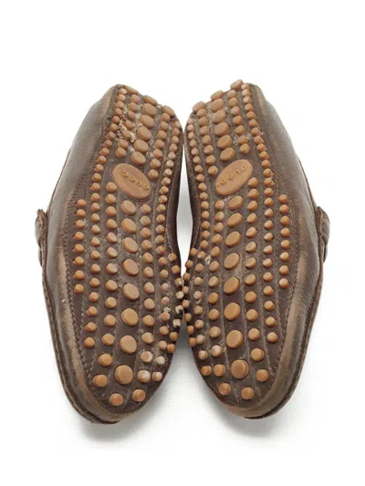 Pre-owned Gucci Leather Loafers