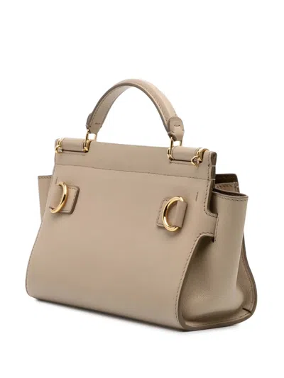 Pre-owned Dolce & Gabbana 2021-2024 Small Soft Calfskin Sicily 62 Satchel