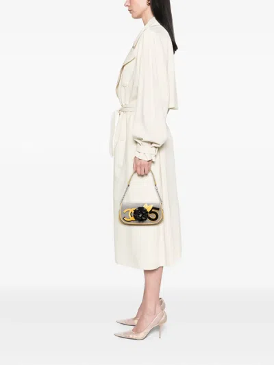 Pre-owned Chanel 2005-2006 Canvas Cc Camellia No. 5 Shoulder Bag