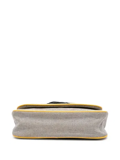 Pre-owned Chanel 2005-2006 Canvas Cc Camellia No. 5 Shoulder Bag
