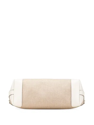 Pre-owned Gucci 2016-2025 Small Canvas Craft Logo Model Tote Bag