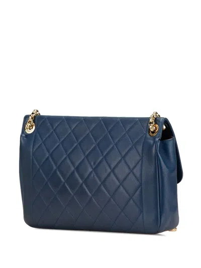 Pre-owned Chanel 2013-2014 Large Lambskin Chic With Me Flap Crossbody Bag