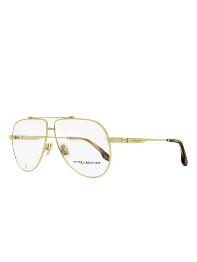 Victoria Beckham Pilot-frame Glasses In Gold