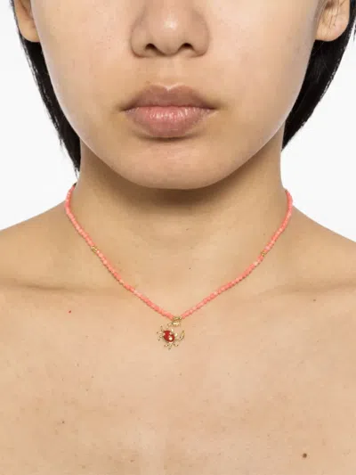 Eshvi Coral Crab Necklace