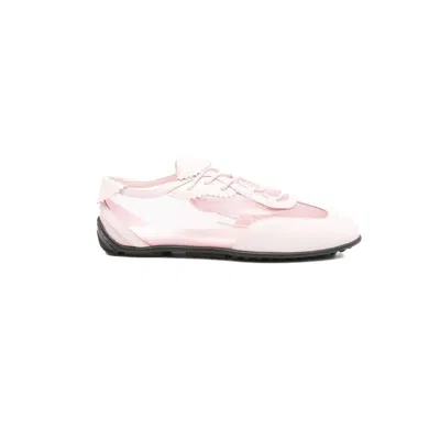 Stine Goya Lace-up Mesh Sneakers In Pink