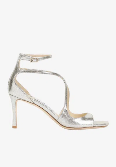 Jimmy Choo Metallic Finish Strappy High-heeled Sandals