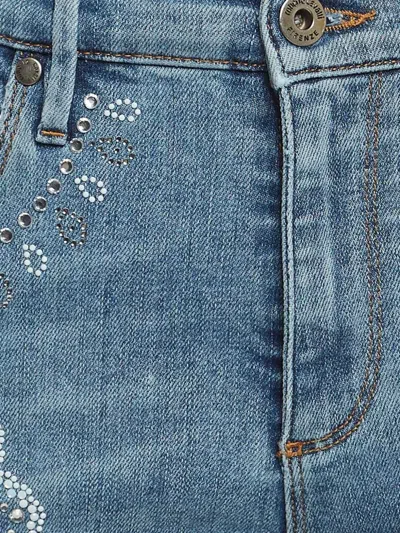 Pre-owned Roberto Cavalli Vintage  Paisley-embroidered Jeans