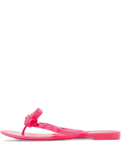 Pre-owned Valentino Garavani Bow-detail Flip-flops