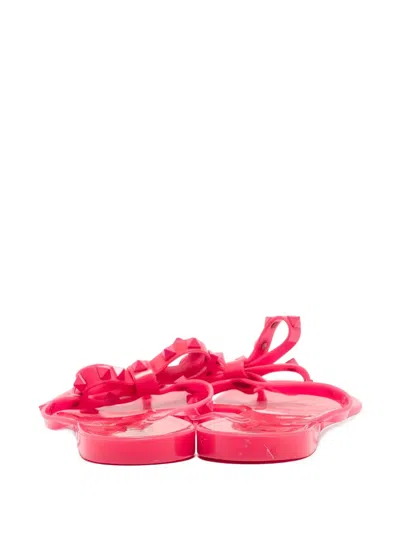 Pre-owned Valentino Garavani Bow-detail Flip-flops