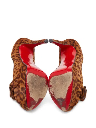 Pre-owned Christian Louboutin 145mm Leopard-print Pumps