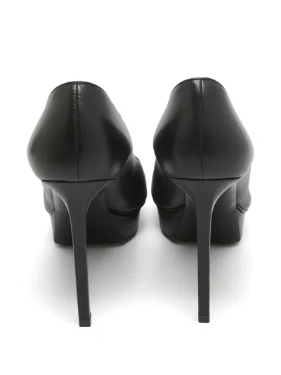 Pre-owned Saint Laurent 110mm Studded Leather Platform Pumps