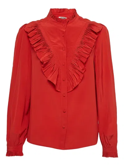 Pre-owned Zadig & Voltaire  Ruffled-front Blouse