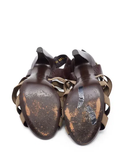 Pre-owned Sergio Rossi Vintage 75mm Strappy Slingback Sandals