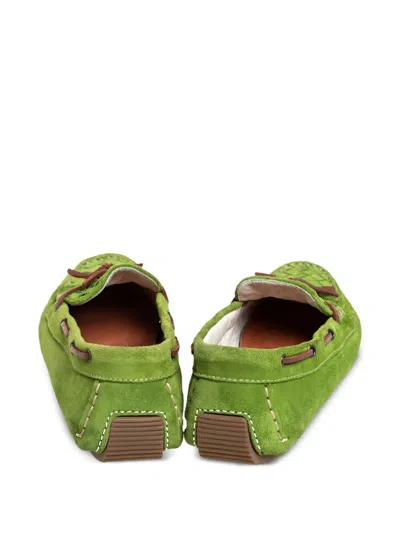 Pre-owned Bottega Veneta Intrecciato Boat Shoes