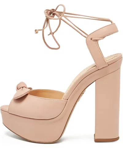 Pre-owned Charlotte Olympia 130mm Austin Platform Block-heel Sandals