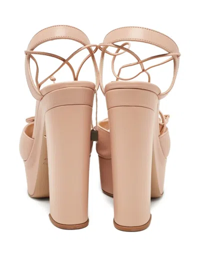 Pre-owned Charlotte Olympia 130mm Austin Platform Block-heel Sandals
