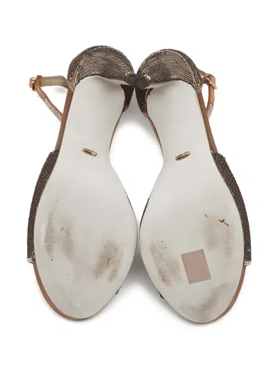 Pre-owned Sergio Rossi Vintage Sequined Open-toe Sandals