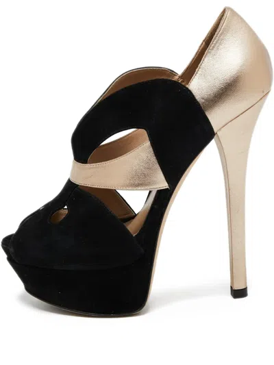 Pre-owned Fendi 150mm Butterfly Peep-toe Pumps