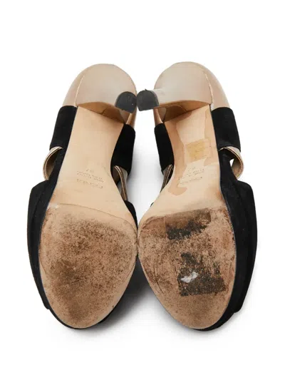 Pre-owned Fendi 150mm Butterfly Peep-toe Pumps