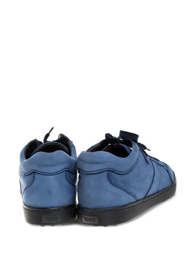 Pre-owned Tod's Vintage Suede Sneakers In Blue
