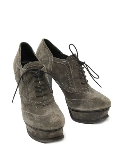 Pre-owned Saint Laurent 140mm Janis Boots