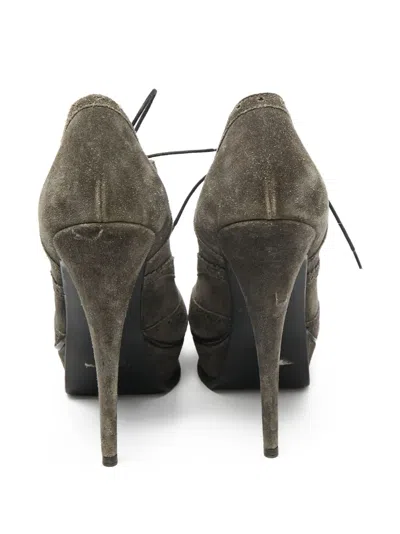 Pre-owned Saint Laurent 140mm Janis Boots