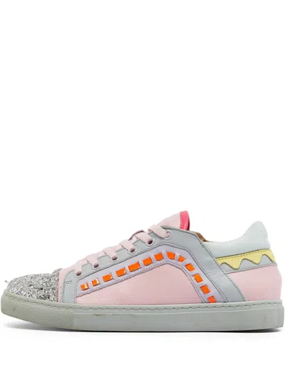 Pre-owned Sophia Webster  Glitter-embellished Colour-block Sneakers