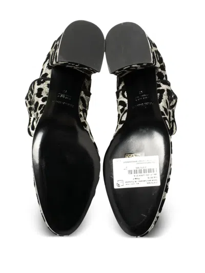 Pre-owned Dolce & Gabbana 60mm Leopard-print Block-heel Ankle Boots