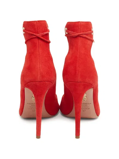 Pre-owned Aquazzura  100mm Tango Laced Sandals