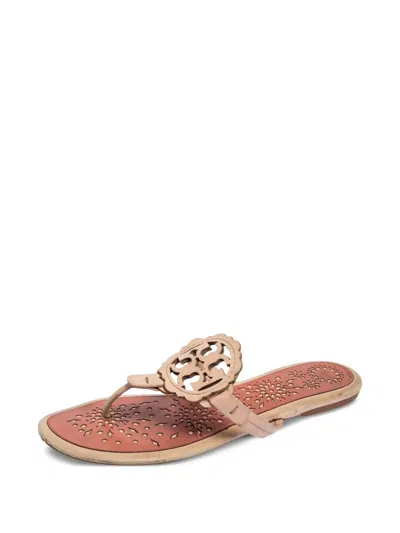 Pre-owned Tory Burch Laser-cut Thong Sandals