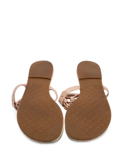 Pre-owned Tory Burch Laser-cut Thong Sandals