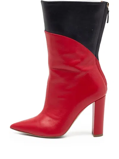 Pre-owned Malone Souliers X Roy Luwolt  95mm Colourblock Ankle Boots