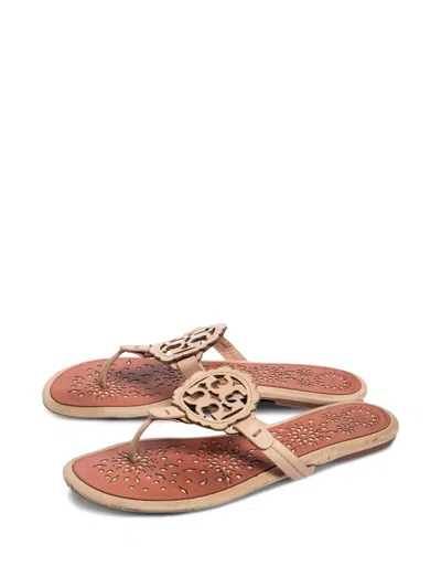 Pre-owned Tory Burch Laser-cut Thong Sandals