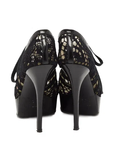 Pre-owned Dolce & Gabbana 130mm Laced Boots