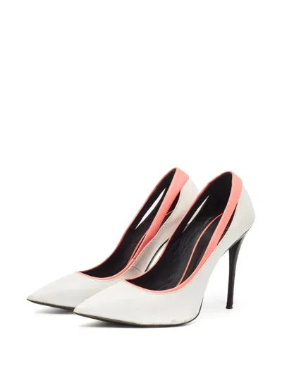 Pre-owned Giuseppe Zanotti Vintage 110mm Pointed-toe Stiletto Pumps In White